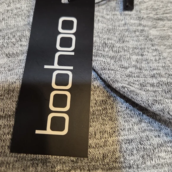 Boohoo Light Gray Long Sleeve Women's Top - Picture 6 of 9